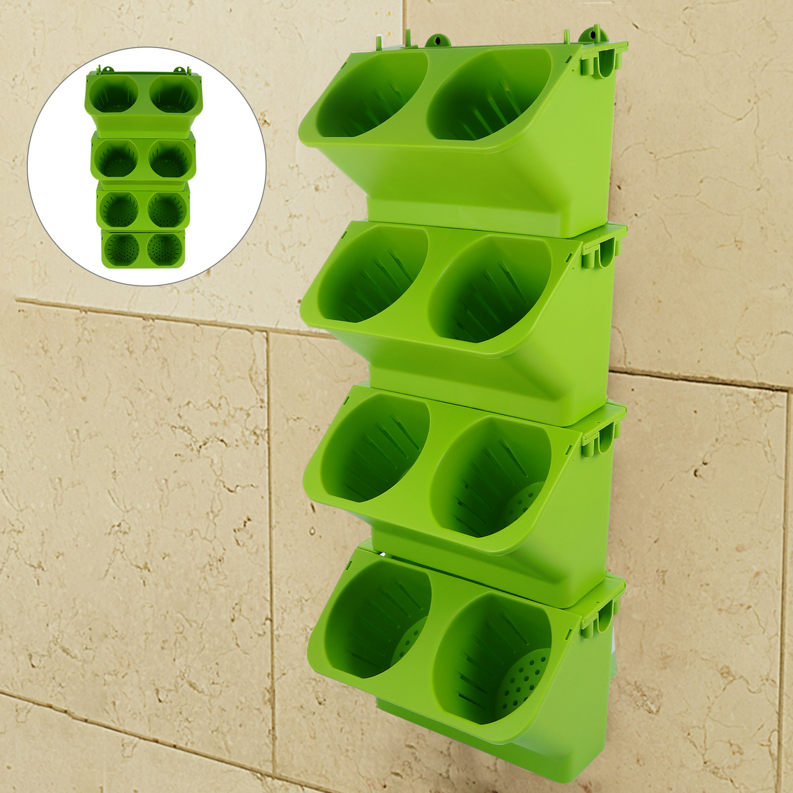 Conjunto de 4 Vasos Verticais  - Self-Watering Planter avaliação e preço