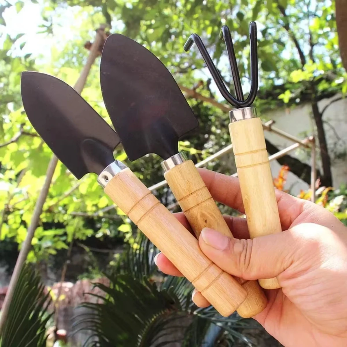Conjunto de 3 peças de mini fe - Gardening Tools Vegetables avaliação e preço