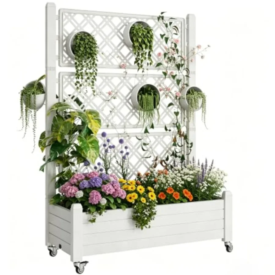 Canteiro elevado com treliça,  - Self-Watering Planter avaliação e preço